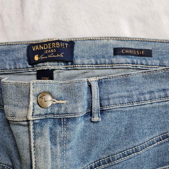 Gloria Vanderbilt Chrissie High Rise Flare Leg Front Patch Pockets Plus Size 22W - Picture 8 of 14